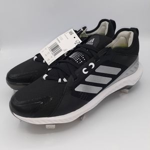adidas Women's Baseball Softball Shoes Cleats Pure Hustle EG5634 BLACK SIZE 8
